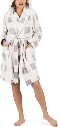 MeMoi Women's Plaid Plush Robe