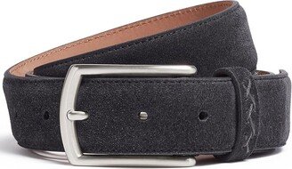 Triple Stitch suede belt