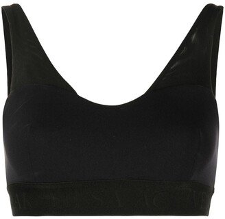 Lace-Up Detail Sports Bra-AA