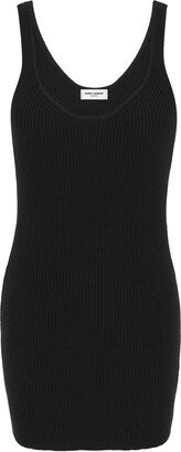 Sleeveless Ribbed Minidress