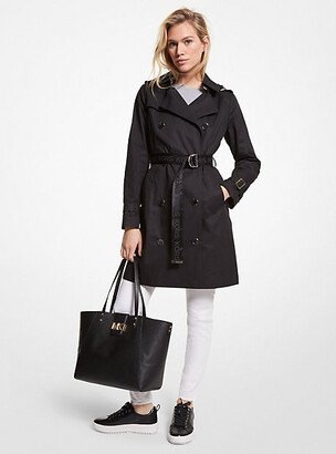 Cotton Blend Trench Coat-AA