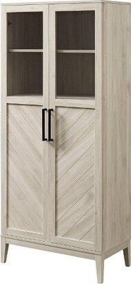 68 Boho Modern Tall Storage Wood Cabinet - Saracina Home