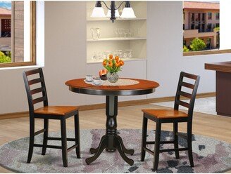 Dining Set With Kitchen Table and Wooden Dining Room Chairs-AM