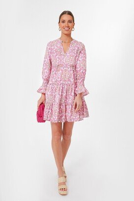 Tnuck Beach Pink and Orange Block Print Kenzo Dress