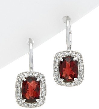 14K 2.58 Ct. Tw. Diamond & Garnet Earrings