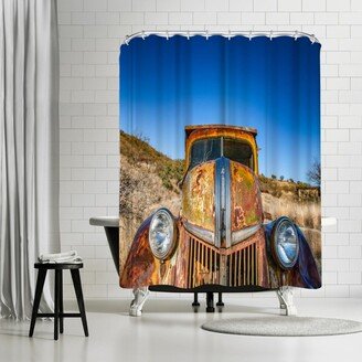 71 x 74 Shower Curtain, Ghost Truck by Murray Bolesta