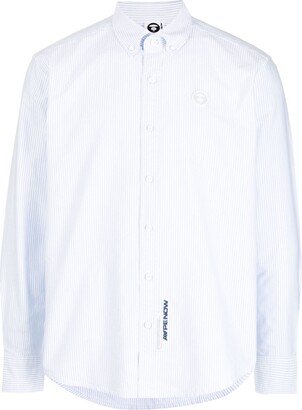 Long-Sleeve Button-Fastening Shirt
