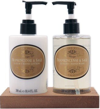 Classique Naturally European Classic Frankincense & Sage Hand Wash & Hand Lotion Caddy Set