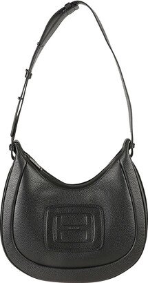 Logo-embossed Hobo Bag-AA