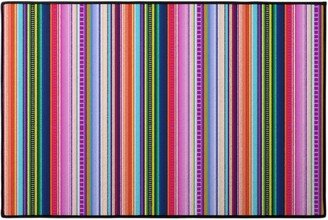 Door Mats: Mexican Serape - Multi Door Mat, Multicolor