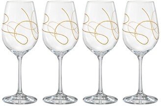 European Lead-Free Crystalline Wine Goblets Set Of 4-AA