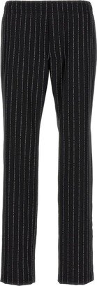 Striped Straight Leg Trousers-AA