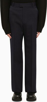 Abyss blue wool tailored trousers