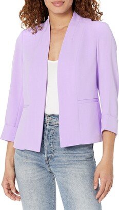 Women's Petite Open Cardi W/WELT PKTS-AA