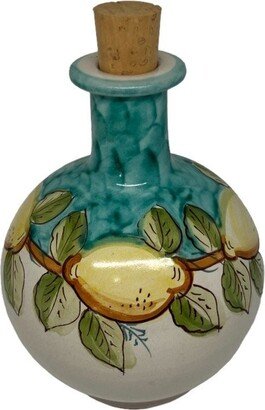 Ceramic Olive Oil Bottle, Decanter, Evoo Cruet Made in Italy Pottery