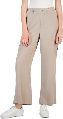 Juniors' Cargo Wide-Leg Utility Trousers