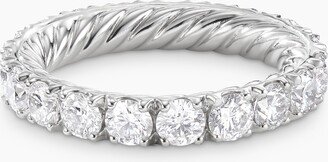 DY Eden Band Ring in Platinum with Diamonds Women's Size 5