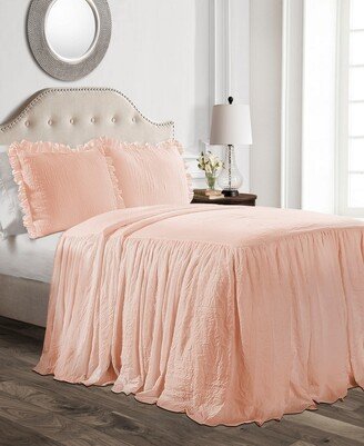 Ruffle Skirt 3-Piece King Bedspread Set