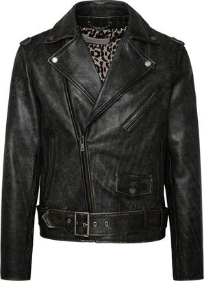 Leather Biker Jacket-AD