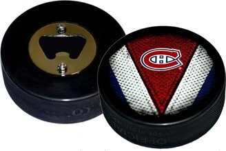 Montreal Canadiens Stitch Series Hockey Puck Bottle Opener