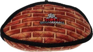 Tuffy Mega Odd Ball Brick, Dog Toy - Rust/ Copper