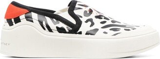 Leopard-Print Slip-On Sneakers