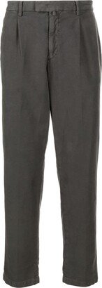 Mid-Rise Straight-Leg Cropped Trousers-AB