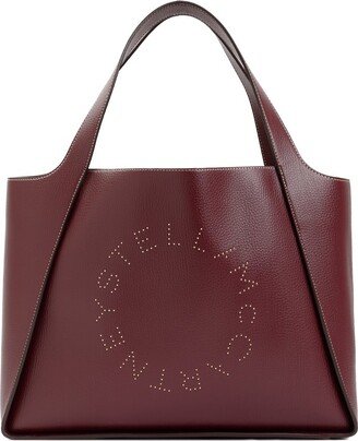 Logo Embellished Top Handle Bag-AB