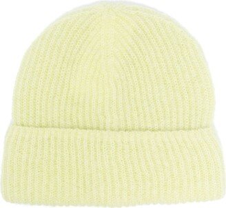 Turn-Up Ribbed-Knit Beanie