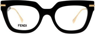 Fendi Eyewear Square Frame Glasses-AN