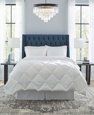 Down Alternative Diamond Stitch Quilted Oversized Comforter, Twin