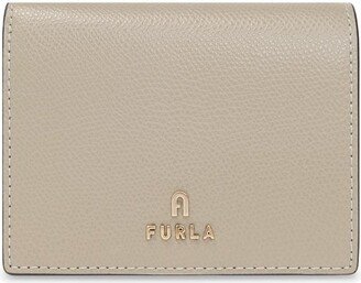 Small Camelia Logo-Plaque Bifold Wallet-AA