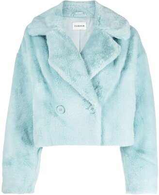 Cropped Faux-Fur Jacket-AD