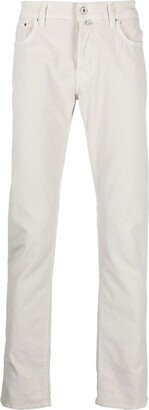 Skinny-Cut Leg Trousers-AA