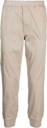 Stretch-Cotton Tapered-Leg Pants-AA