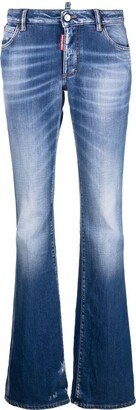 Logo-Patch Bootcut Jeans-AC