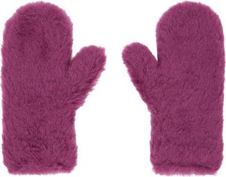 Purple Detachable Mittens