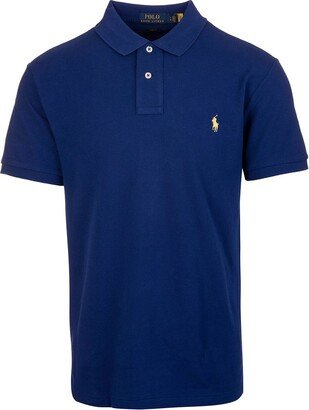 Logo Embroidered Polo Shirt-AC