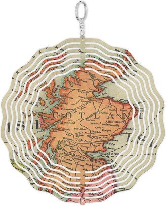 Scotland Map Garden Spinner - Decor Outdoor Yard Art Wind Gift