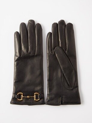 Horsebit Leather Gloves