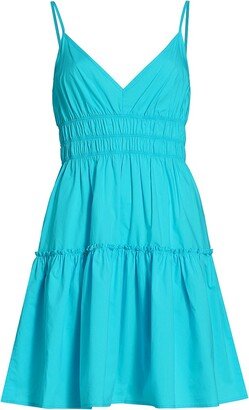 Carmen Sleeveless Cotton-Blend Knee-Length Dress