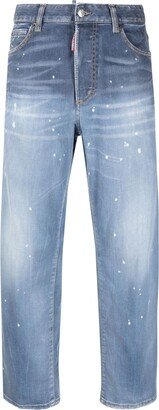 Distressed Straight-Leg Jeans-AV