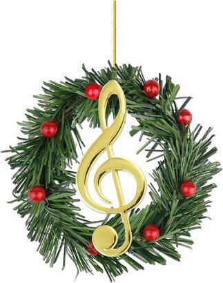 Treble Clef Christmas Ornament