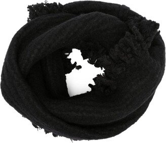 Frayed-Edge Virgin-Wool Scarf