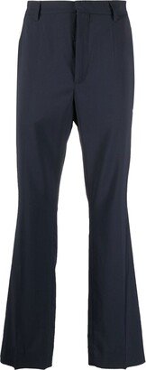 Flared High-Waisted Trousers-AA