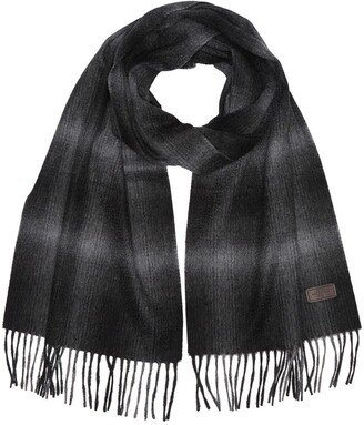 Ombre Plaid Cashmere Scarf