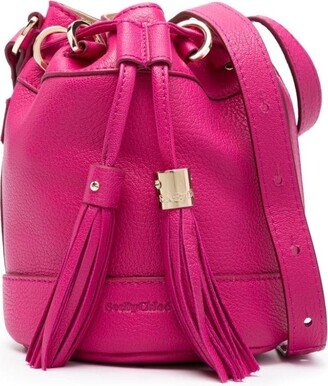 small Vicki leather bucket bag-AA