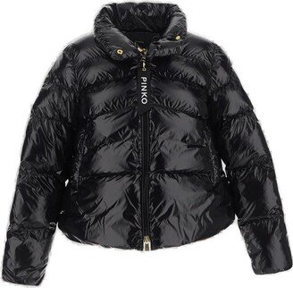 High Shine Puffer Jacket-AA