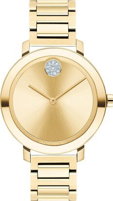 Bold 3600823 Evolution Women's Ionic Light Gold Plated Steel Case and Bracelet Color: Yellow Gold