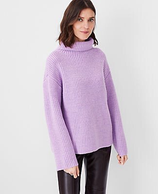 Ribbed Turtleneck Sweater-AJ